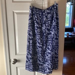 Beautiful floral blue skirt
